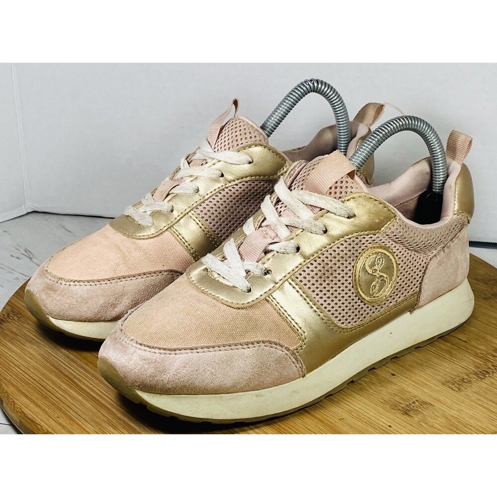 Sam & Libby Big Girl Sneaker Size 5  Pink And Gold